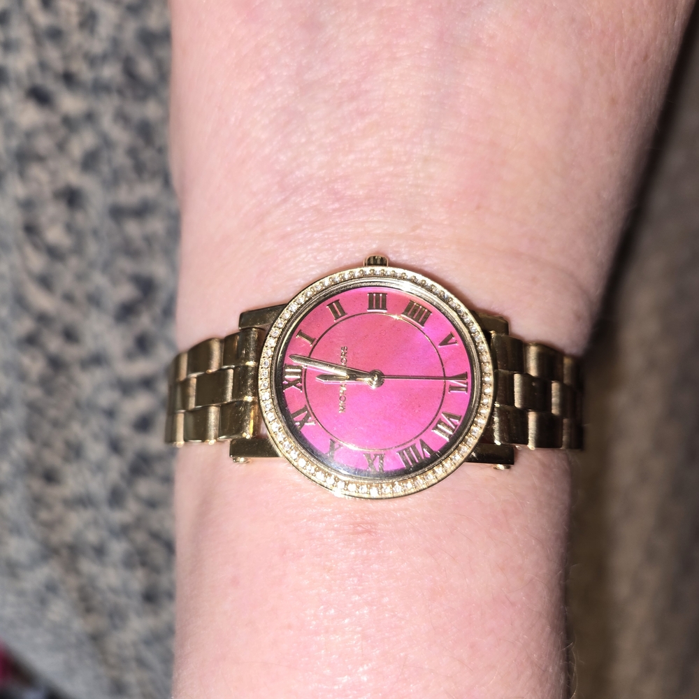 Pink and Gold Watch